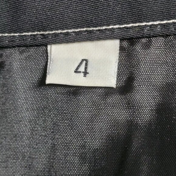 VTG Noviello Bloom Bergdorf Goodman Black Pinstriped Two Piece Skirt Suit Size 4 - Picture 4 of 11